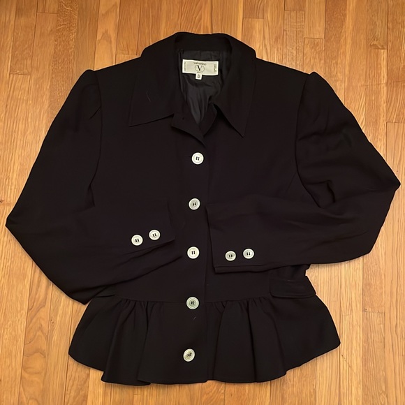 Valentino Jackets & Blazers - Valentino Miss V Vintage Navy Jacket